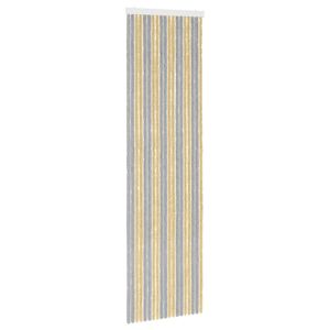 vidaXL Hy&ouml;nteiskangas Chenille Harmaa ja beige 56 x 200 cm 100% PP