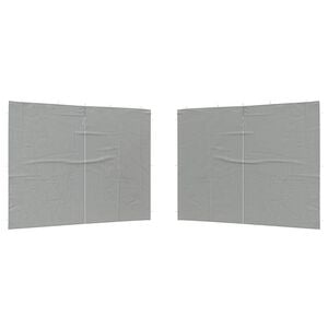 vidaXL Juhlateltan sivusein&auml; 2 pcs Vaaleanharmaa 400 x 195 cm