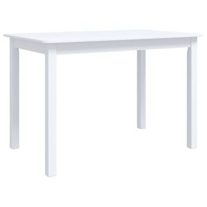 vidaXL Ruokap&ouml;yt&auml; valkoinen 114x71x75 cm kumipuu