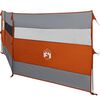 vidaXL Camping Windbreak Harmaa ja oranssi 508x130 cm Vedenpitävä
