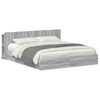 vidaXL S&auml;nkykehys varastolla Harmaa Sonoma 6FT Super King Size