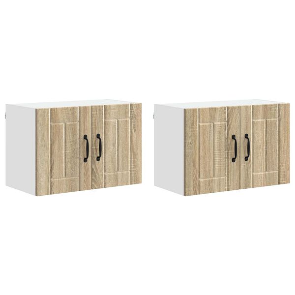 vidaXL Keitti&ouml;n sein&auml;kaapit Lucca 2 pcs Sonoma-tammi 60 x 31 x 40 cm