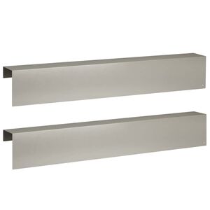 vidaXL Puutarhan reunusprofiili 2 kpl 100 x 10 x 15 cm