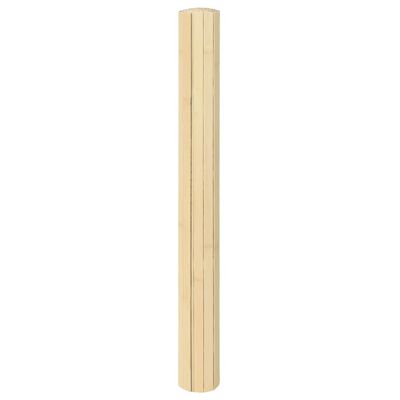 vidaXL Matto suorakaide vaalea luonnollinen 70x100 cm bambu
