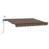 vidaXL Aurinkovarjon kangas Taupe 500 &times; 350 cm Polyesteri