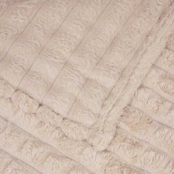 vidaXL Heittoviltti Beige 150 x 130 cm Fleese
