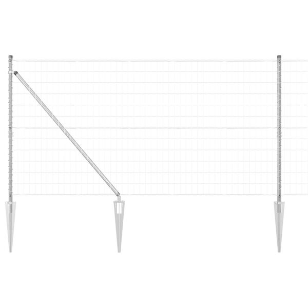 vidaXL Aita ja Tuki Hopea 1,4 x 10 m Ter&auml;s