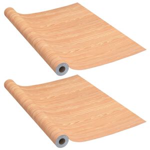 vidaXL Itseliimautuvat ovikalvot 2 kpl vaahtera 210x90 cm PVC