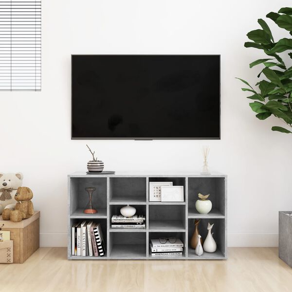 vidaXL Kenkien säilytyspenkki betoninharm. 103x30x55 cm tekninen puu