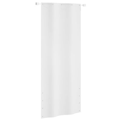 vidaXL Parvekkeen suoja valkoinen 100x240 cm Oxford kangas