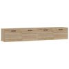 vidaXL Sein&auml;kaapit 2 kpl Sonoma-tammi 100x36,5x35 cm tekninen puu