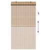 vidaXL Rullaverho verhoilla Luonto 120 x 220 cm Bambu