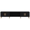 vidaXL TV-kaappi Musta tammi. 180 x 31,5 x 40 cm Tekninen puu