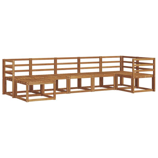 vidaXL Ulkosohvakokoelma 7 pcs Luonnollinen Tihe&auml; akasiapuu