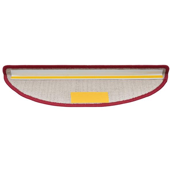 vidaXL Porrasmatot 20 kpl 56x17x3 cm punainen puolipyöreä