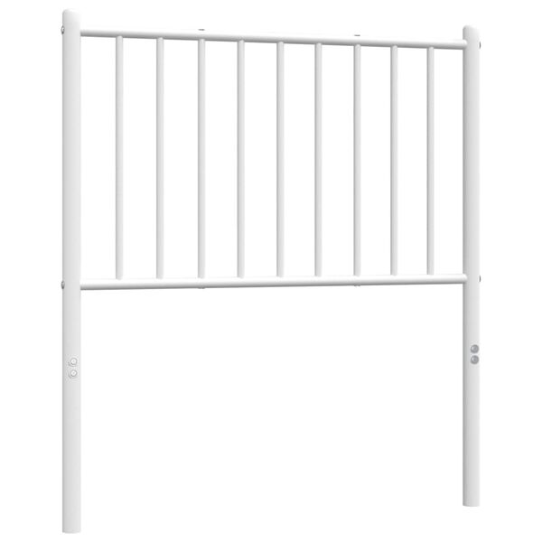 vidaXL Metallinen vaihtop&auml;&auml;ty valkoinen 75 cm