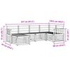 vidaXL Sohvasarjat 6 pcs Luonnollinen Tihe&auml; akasiapuu