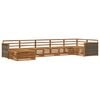 vidaXL Ulkosohvakokoelma 7 kpl Luonnollinen