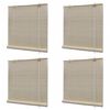 vidaXL Luonnolliset bambu rullaverhot 4 kpl 120x160 cm