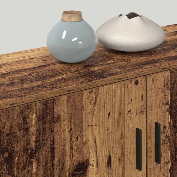 vidaXL Sein&auml;lle kiinnitett&auml;v&auml; TV-kaappisarja 3 pcs Vanha Puu