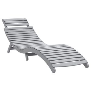 vidaXL Aurinkotuoli harmaa 184x55x64 cm t&auml;yspuu akaasia