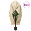 vidaXL Kasvien fleecepeite vetoketjulla 10 kpl 70 g/m&sup2; 2,36x2 m