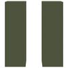 vidaXL Kasviteline 2 pcs Oliivinvihre&auml; 24 x 24 x 75 cm Ter&auml;s
