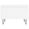 vidaXL Sohvapöydät 2 kpl valkoinen 50x46x35 cm tekninen puu