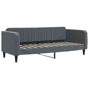vidaXL Vuodesohva tummanharmaa 90x190 cm sametti