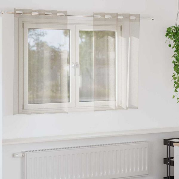 vidaXL Verhosatiini verhoilla 2 pcs Hiekka 140 x 140 cm Polyesteri