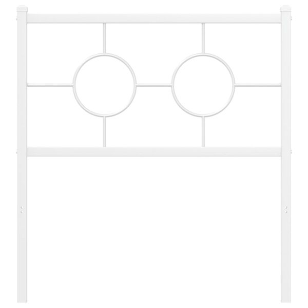 vidaXL Metallinen vaihtop&auml;&auml;ty valkoinen 80 cm