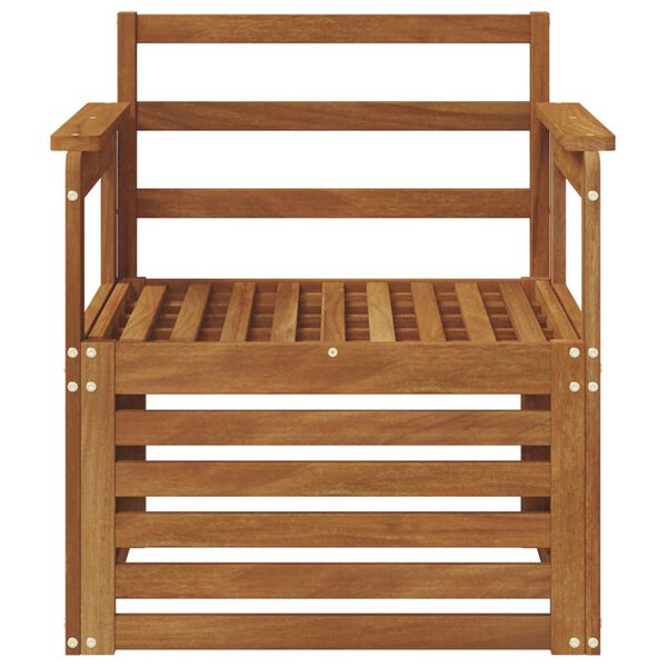 vidaXL Ulkosohvakokoelma Luonnollinen 71 x 63 x 73 cm Tihe&auml; akasiapuu