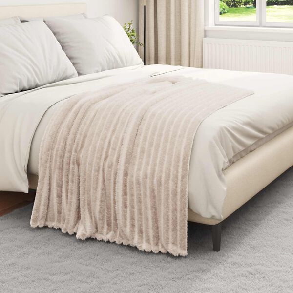 vidaXL Heittop&auml;&auml;llys 6 pcs Beige 150 x 130 cm Fleese