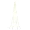 vidaXL LED-joulukuusi maapistokkeilla L&auml;mpim&auml;n Valkoinen 511 cm