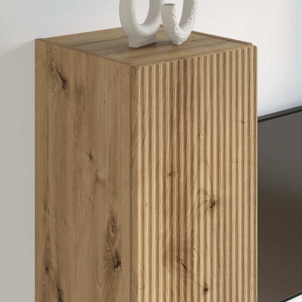 vidaXL TV-sein&auml;kaappi Taidekoivu 30 x 31 x 100 cm Tekninen puu