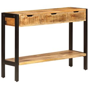 vidaXL Senkki 3 laatikolla 110x35x75 cm kiinte&auml; mangopuu