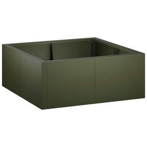 vidaXL Pato 4 kpl 100 x 100 x 30 cm Ter&auml;s Oliivinvihre&auml;