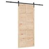 vidaXL Liukuovi Luonnollinen 80 x 208 cm T&auml;ysi m&auml;nty
