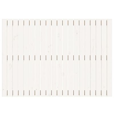 vidaXL Sängynpääty seinälle valkoinen 127,5x3x90 cm täysi mänty