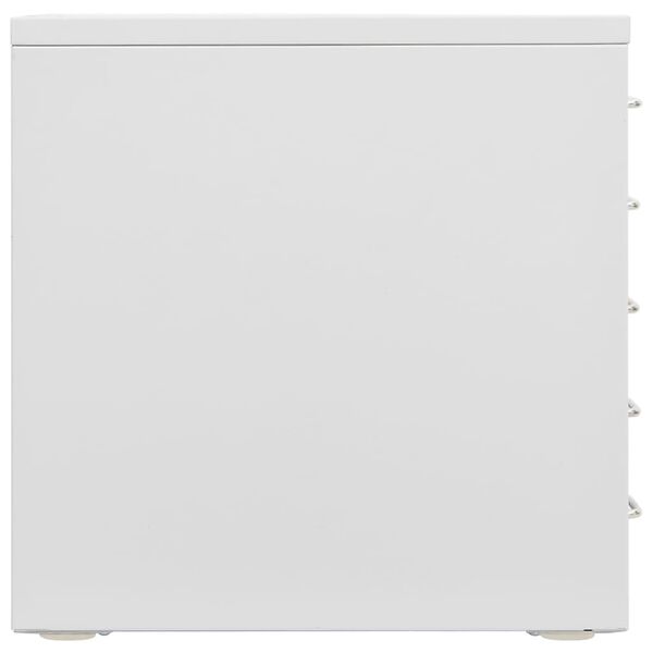 vidaXL Toimistokaappi harmaa 28x35x35 cm metalli