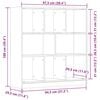 vidaXL Kirjahylly vanha puu 97,5x29,5x100 cm lastulevy