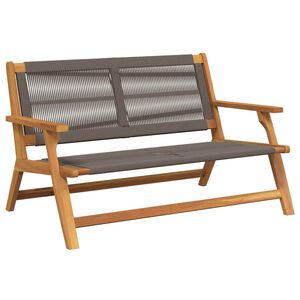 vidaXL Pihan Rentoutumispenkki Harmaa Tihe&auml; akasiapuu