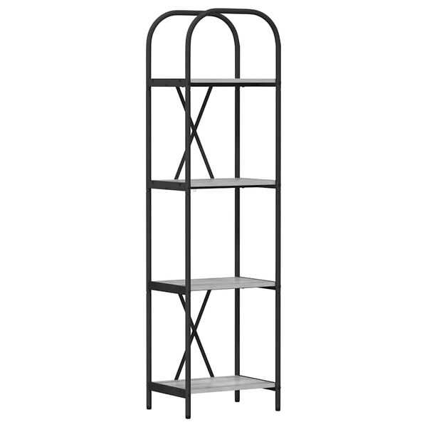 vidaXL Kirjahylly Harmaa Sonoma 40 x 30 x 146 cm Tekninen puu