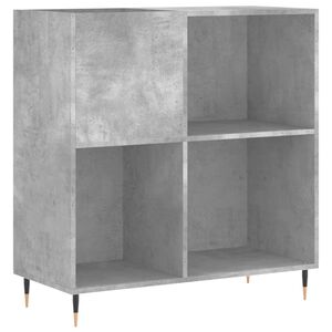 vidaXL LP-levyjen s&auml;ilytyskaappi betoninharmaa 84,5x38x89 cm puu
