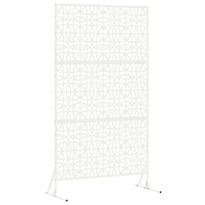 vidaXL Yksityisyysn&auml;ytt&ouml; 100 x 50 x 180 cm Ter&auml;s valkoinen