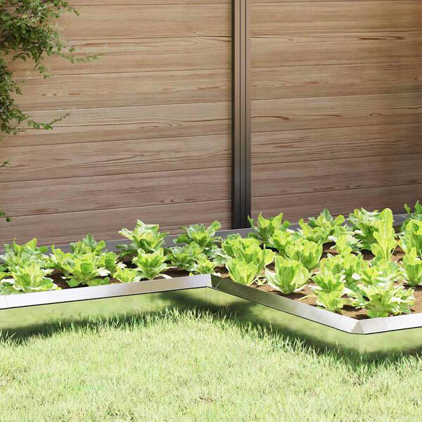 vidaXL Etanaaita 4 pcs Hopea 10 x 10 x 25 cm Ruostumaton ter&auml;s