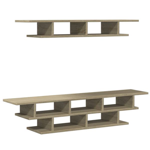 vidaXL TV-sein&auml;yksik&ouml;t Sonoma-tammi tekninen puu