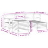 vidaXL 5-osainen Puutarhasohvasarja kyll&auml;stetty m&auml;nty