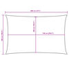 vidaXL Aurinkopurje Oxford kangas suorakaide 5x8 m terrakotta