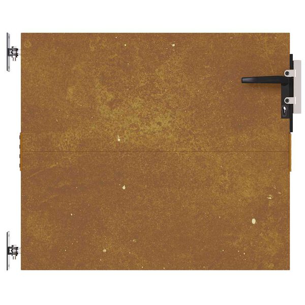 vidaXL Puutarhaportti 85x125 cm Corten-ter&auml;s neli&ouml;nmuotoinen